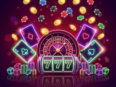 A sophisticated digital casino environment with high-end gaming slots